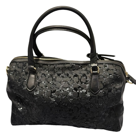 Coach Poppy Signature Sequin East West Satchel Limited Edition - Picture 8 of 17